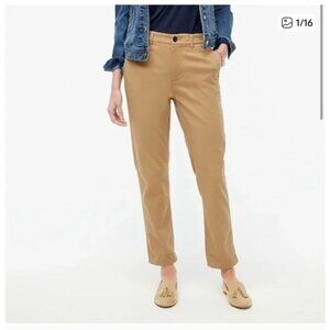 J. Crew Factory High Rise Girlfriend Chino Size 8 Khaki Tan AD156 Size 8